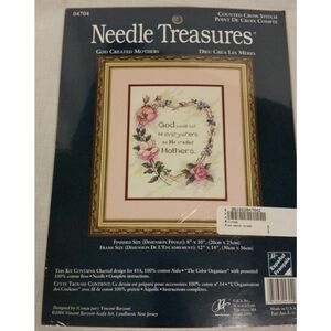 Needle Treasures GOD CREATED MOTHERS Counted Cross Stitch Kit Mom 8"x10" # 04704